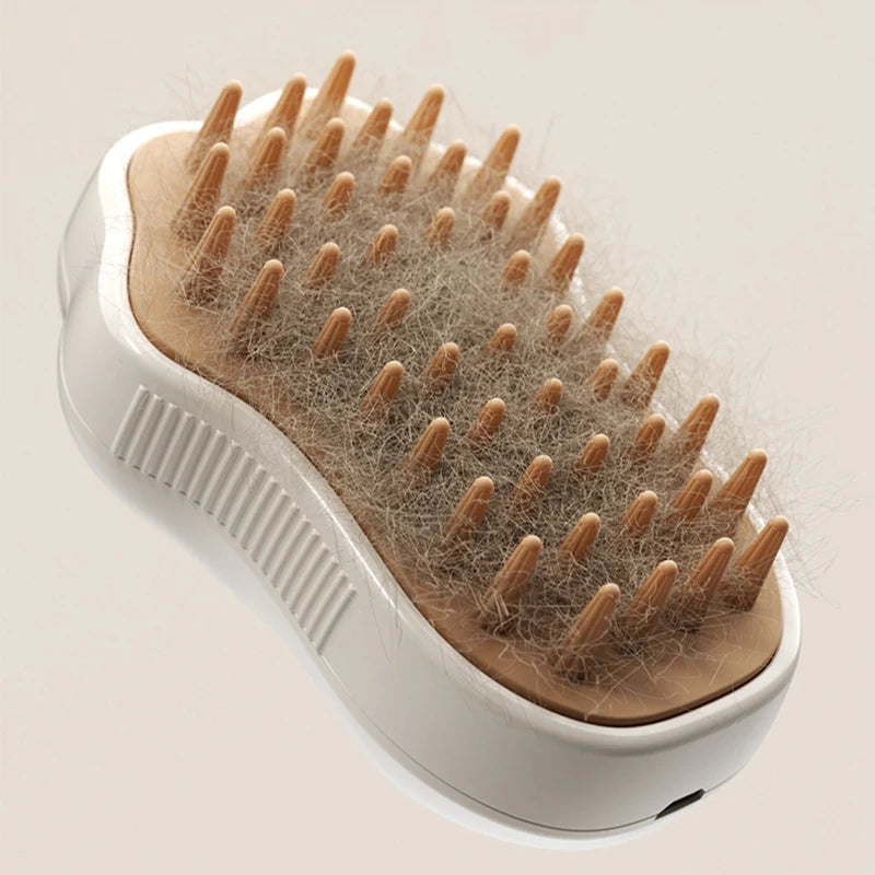 3-in-1 Steam Pet Grooming Brush