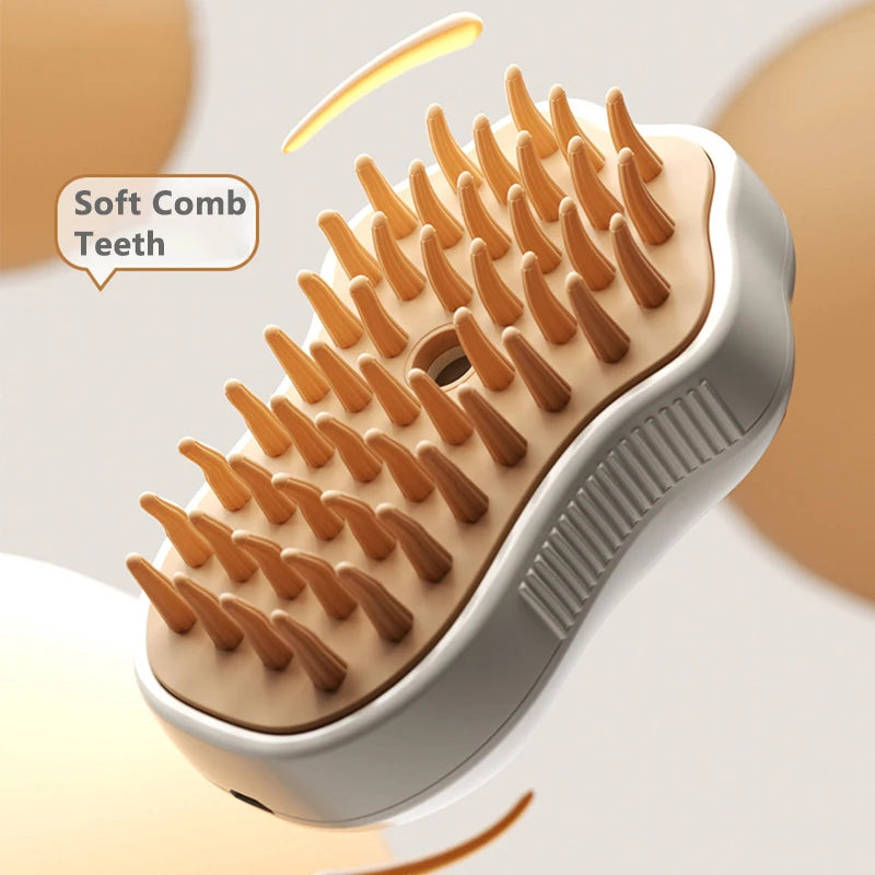 3-in-1 Steam Pet Grooming Brush