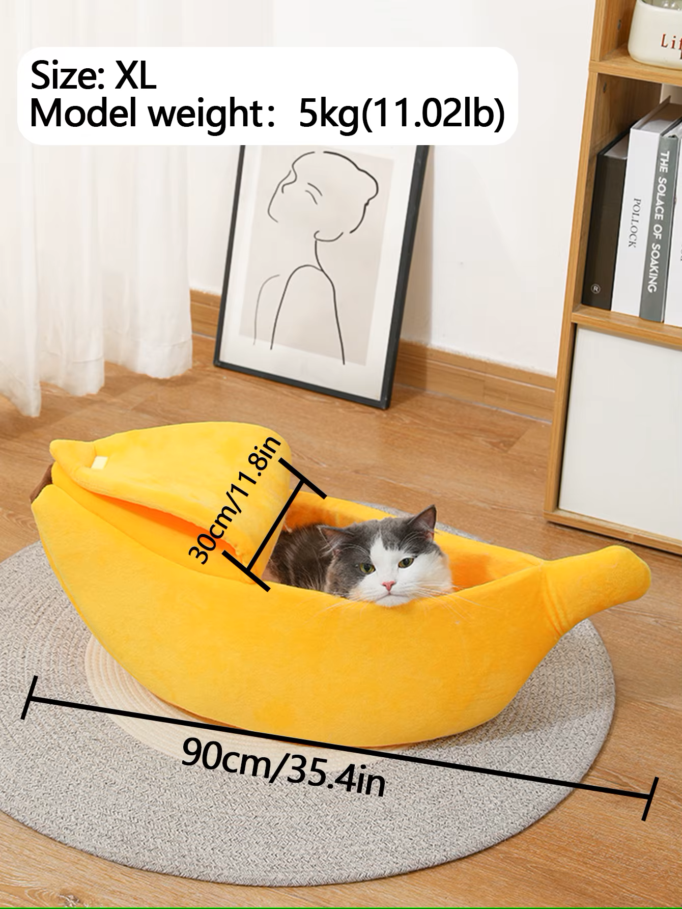 Cozy Banana Pet Bed