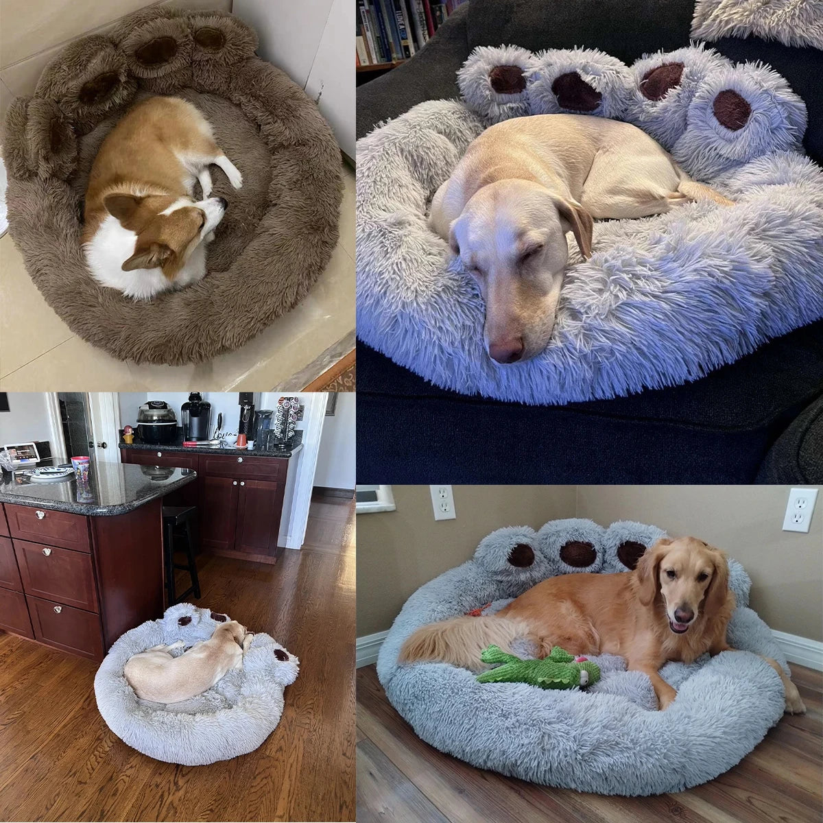 Ultra-Cozy Fluffy Dog Bed – Plush Comfort for Pets of All Sizes