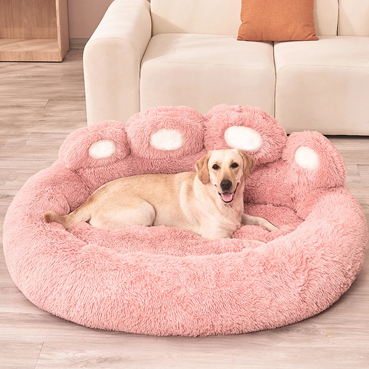 Ultra-Cozy Fluffy Dog Bed – Plush Comfort for Pets of All Sizes