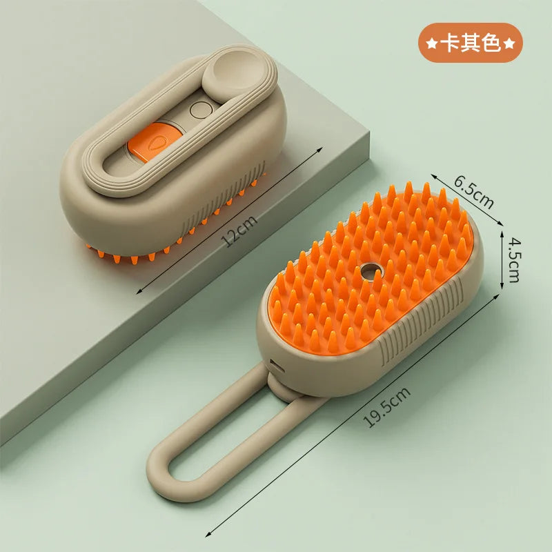 3-in-1 Steam Pet Grooming Brush