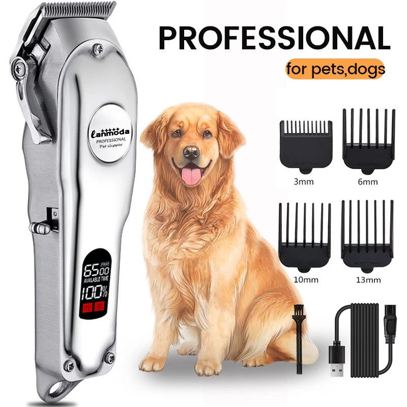 Professional All-Metal Rechargeable Pet Clipper