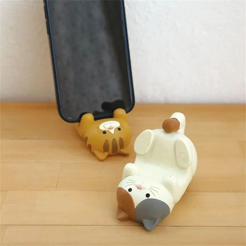 Cat Resin Phone Stand – Multi-Functional Desk Organizer