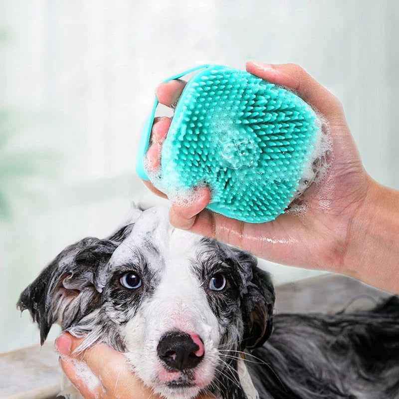 2-in-1 Silicone Pet Bathing Brush