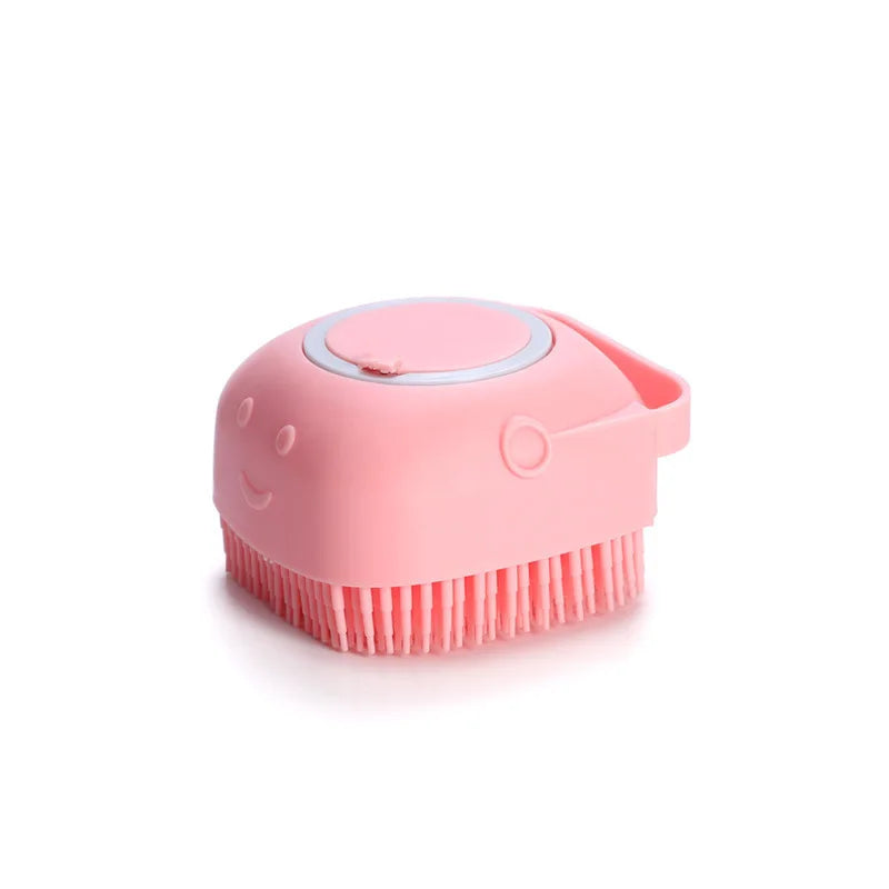 2-in-1 Silicone Pet Bathing Brush