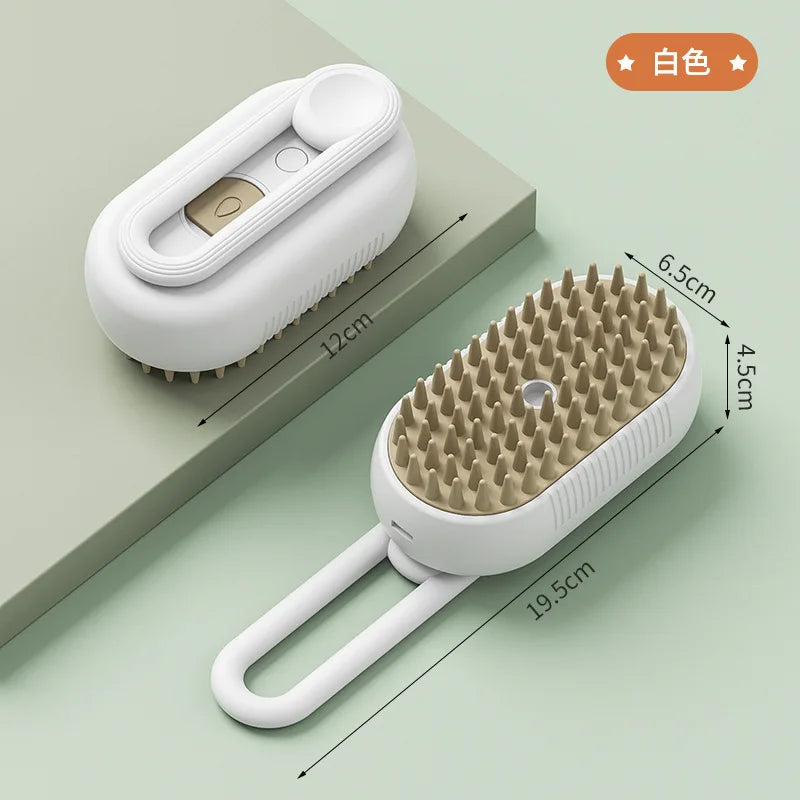 3-in-1 Steam Pet Grooming Brush