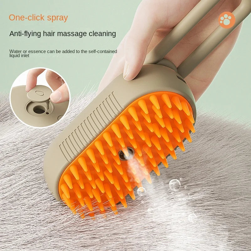 3-in-1 Steam Pet Grooming Brush