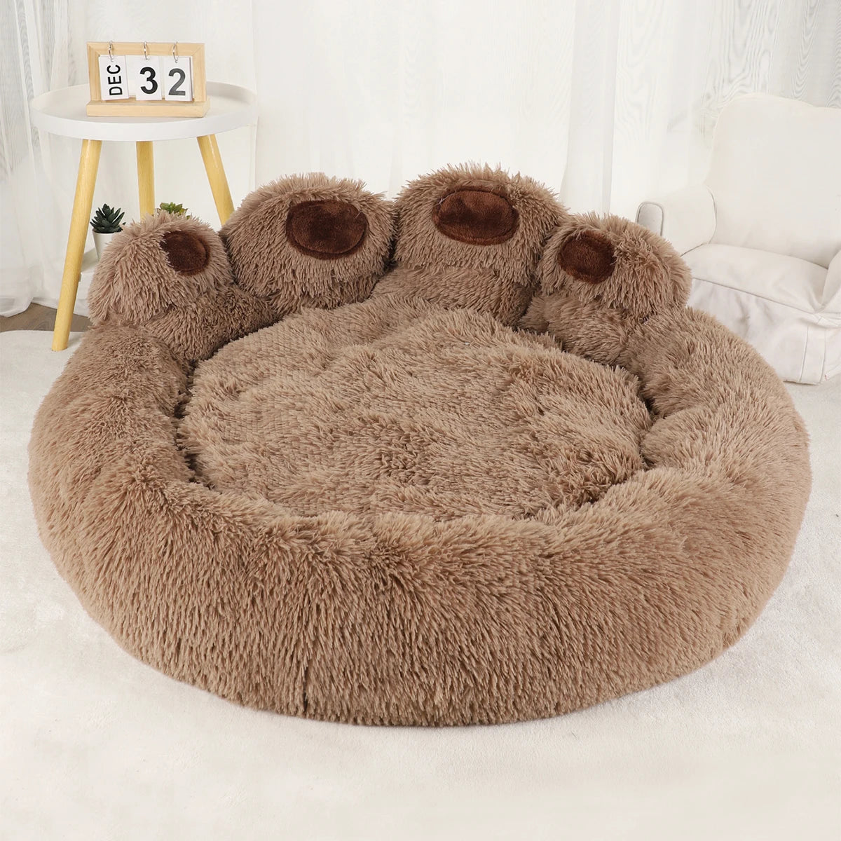 Ultra-Cozy Fluffy Dog Bed – Plush Comfort for Pets of All Sizes